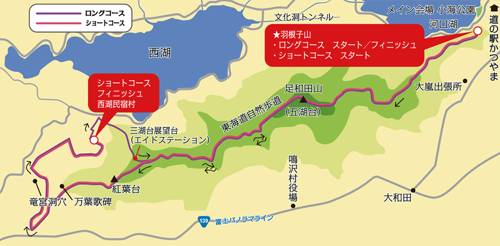 Fujisan Roku Trail Run map - 3776D