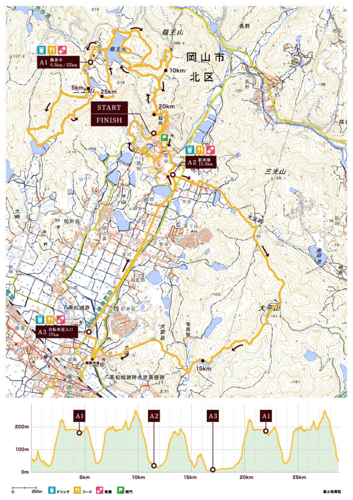Saijo Inari Long Map - 3776D