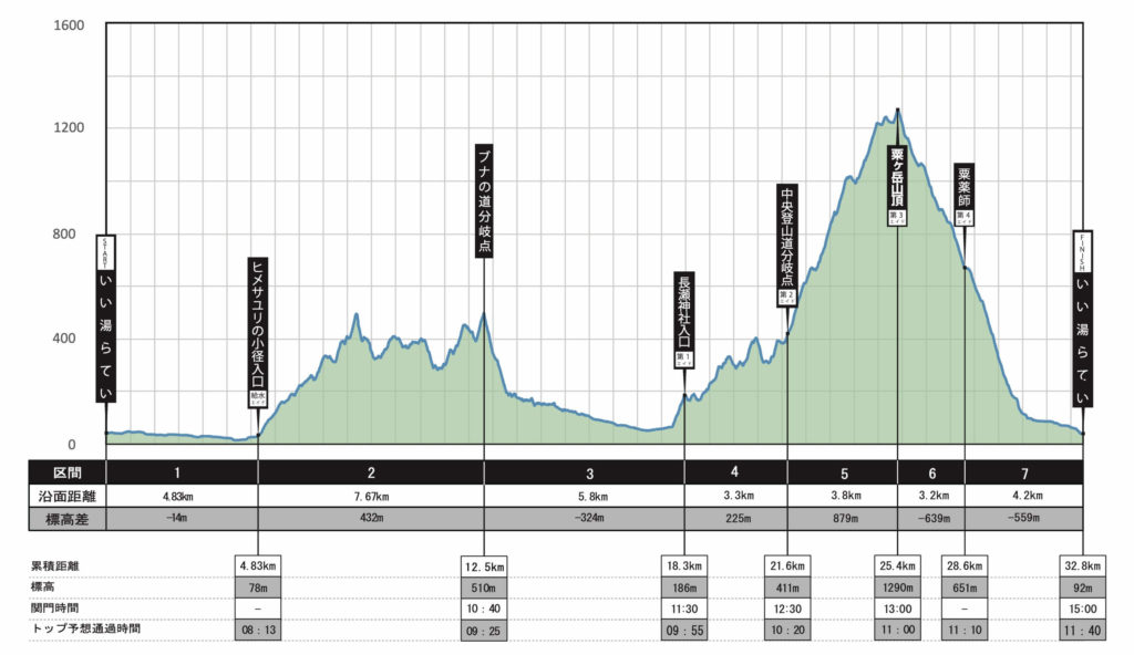 Mt Awa Skyrace long Elevation - 3776D