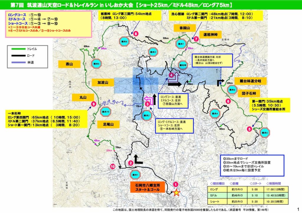 Tukubarenzan trail map - 3776D