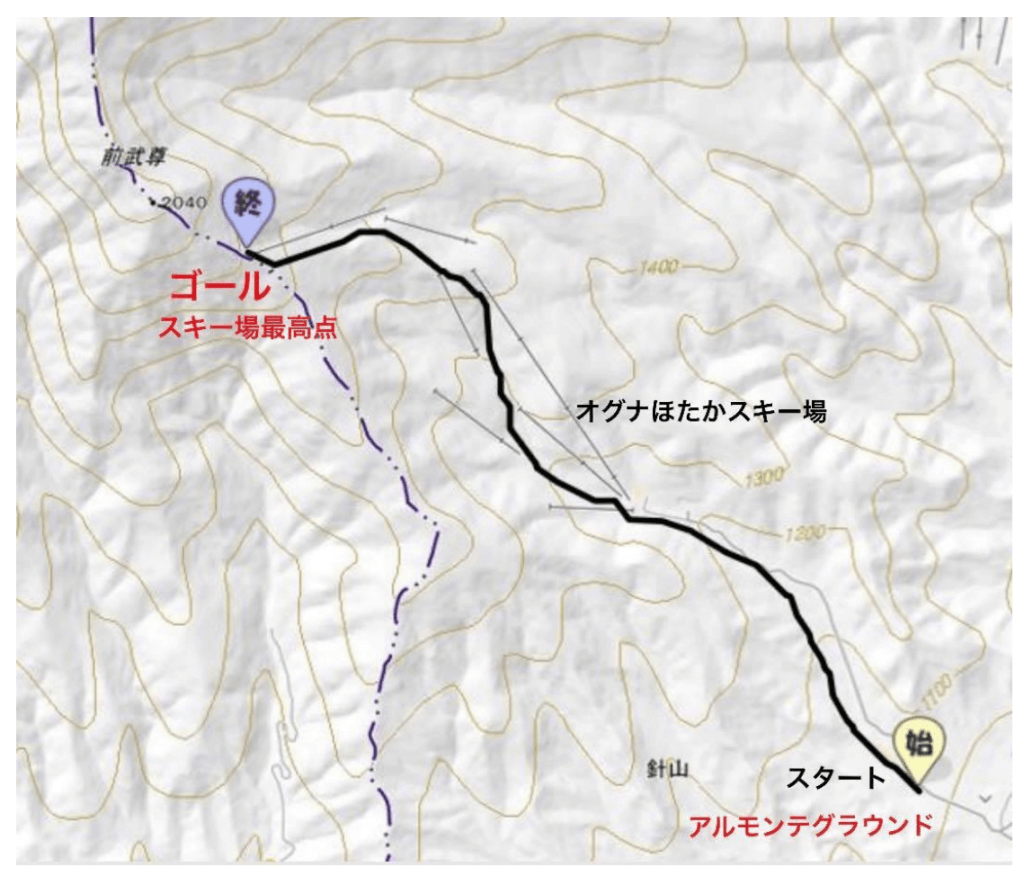 Hotaka Skyrun VK map - 3776D