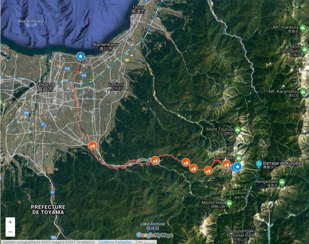 Mt Tateyama Maranic map - 3776D