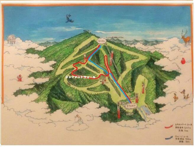 Oze Iwakura Vertical Kilometer map - 3776D