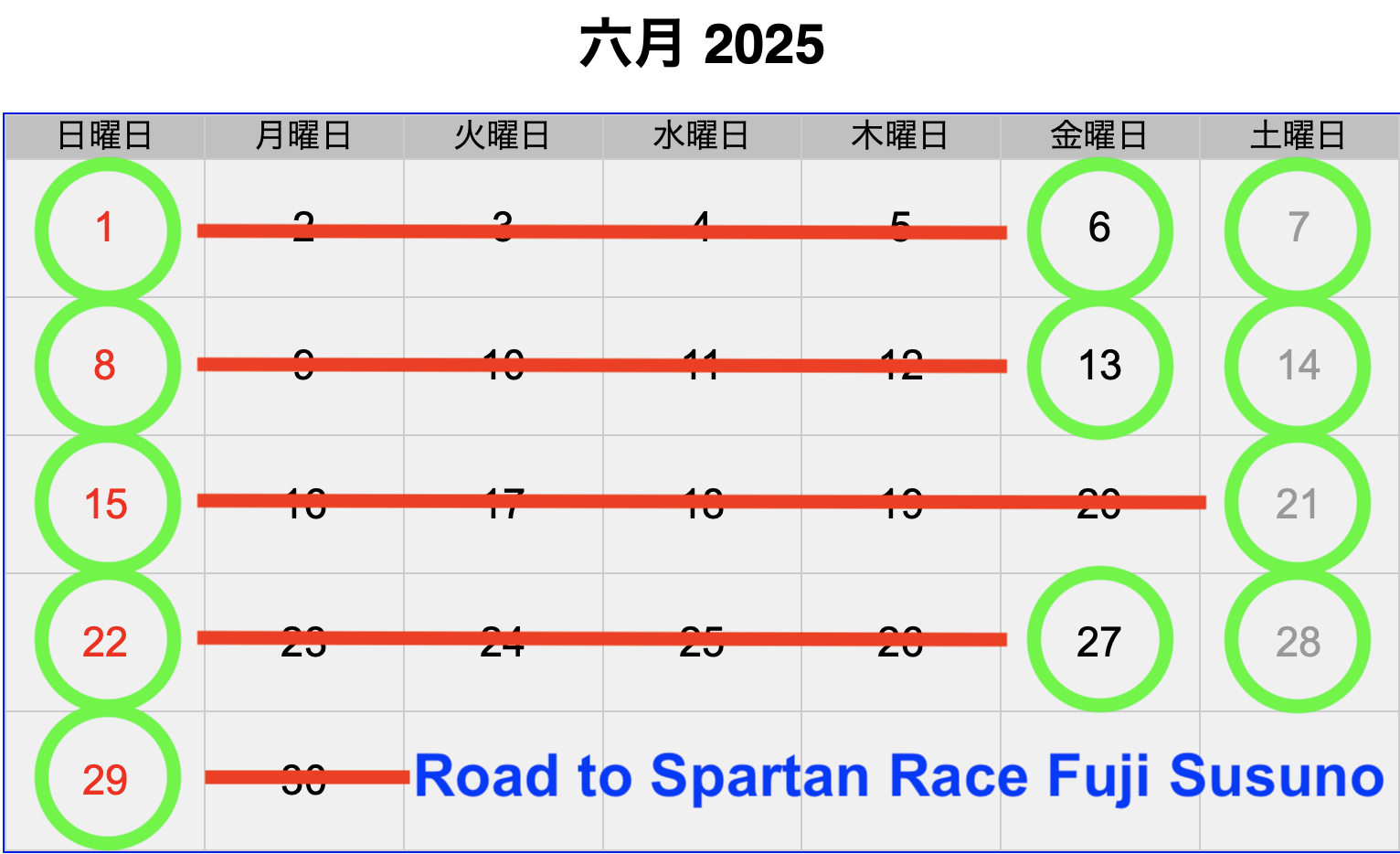 Planning June 2025 - 3776D